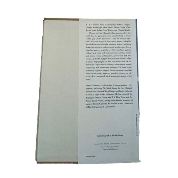 Locales: Poems - Fellowship of Southern Writers Book First Edition Poetry Books - Picture 3 of 6